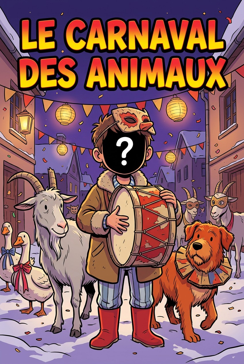Couverture de la BD personnalisée « Le Carnaval des Animaux »