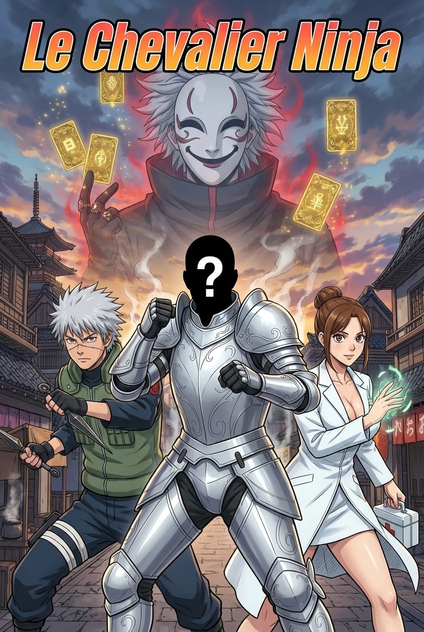 Couverture de la BD personnalisée « Le Chevalier Ninja »