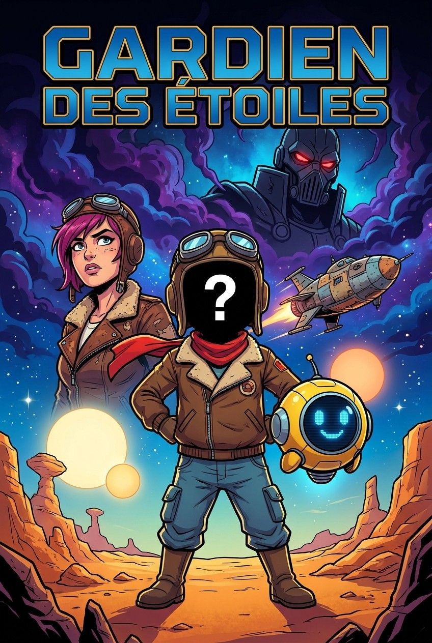 Couverture de la BD personnalisée « Gardien des Étoiles »