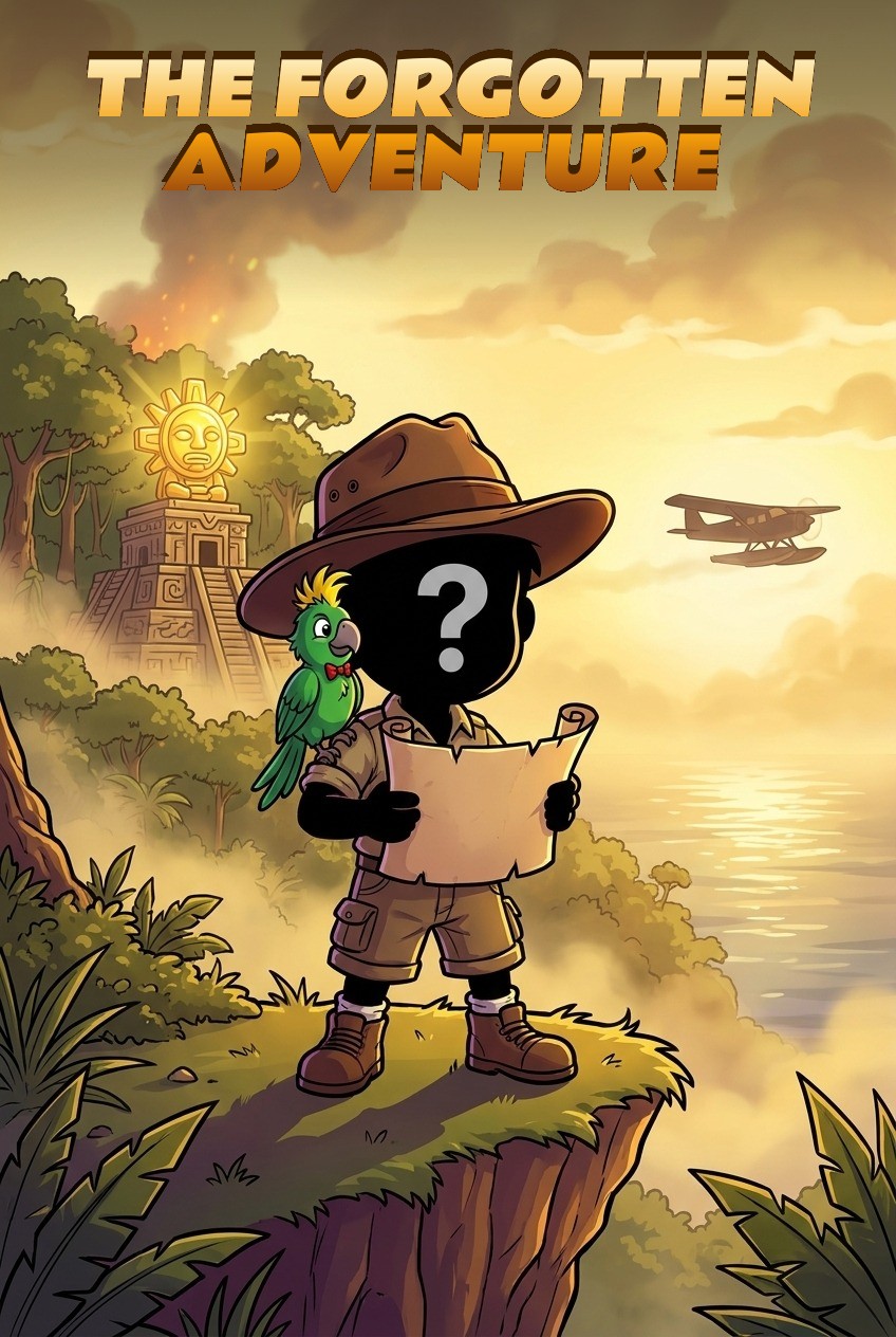 Cover of the personalised comic “The Forgotten Adventure”