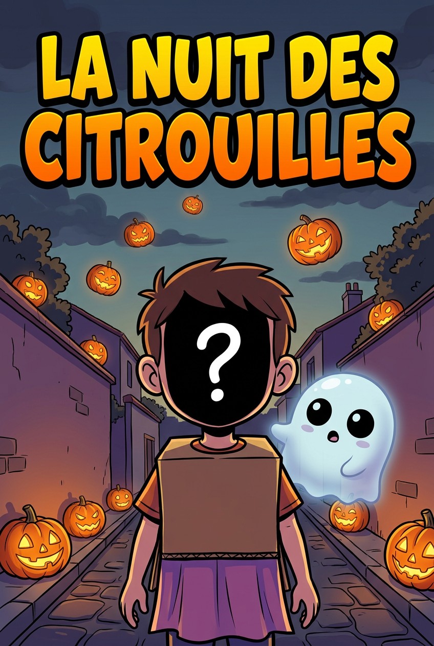 Couverture de la BD personnalisée « La Nuit des Citrouilles »