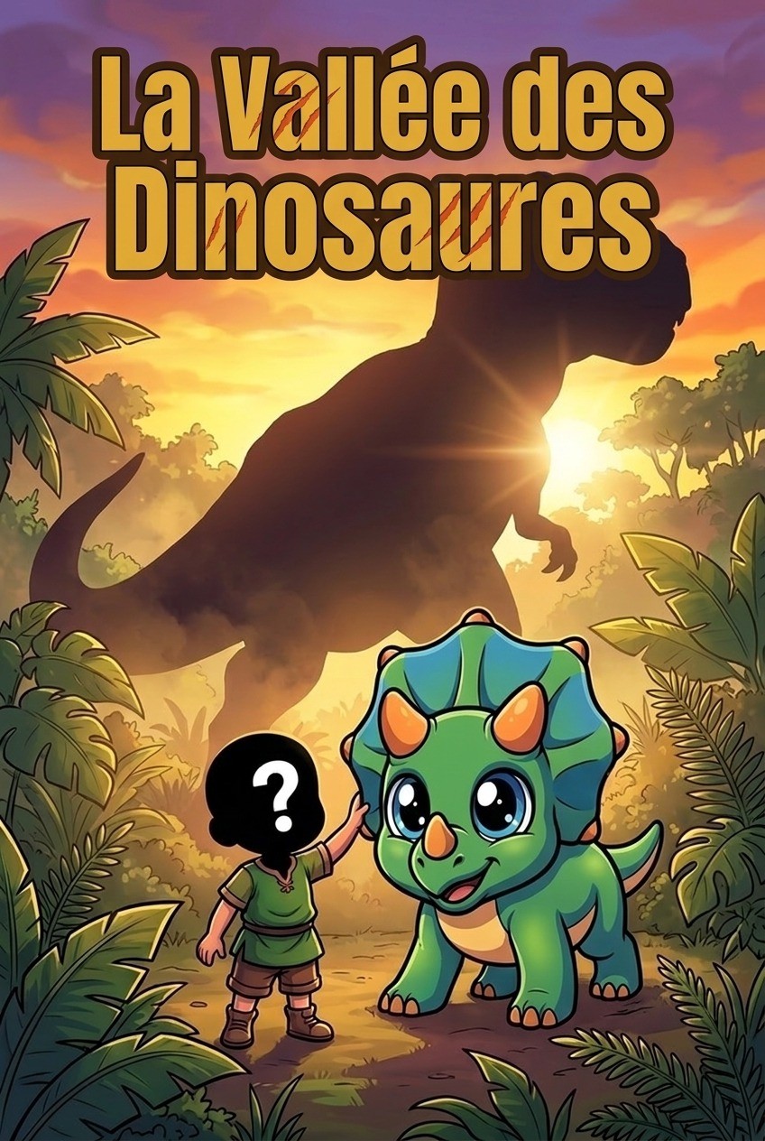 Couverture de la BD personnalisée « La Vallée des Dinosaures »